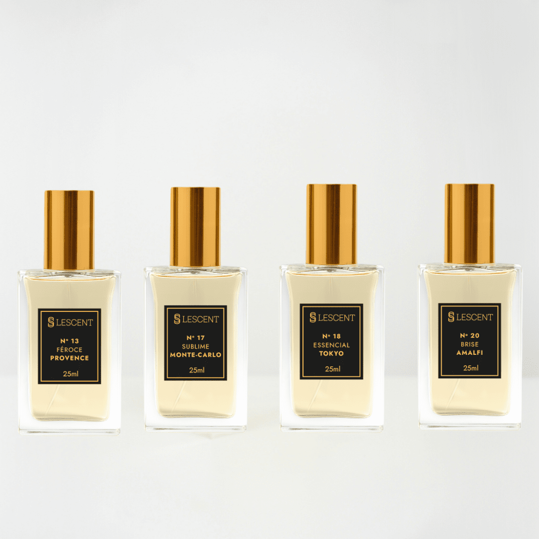 Kit Quarteto Clássico Masculinos N13 + N17 + N18 + N20 | 25ml - Perfumes e Colónias KLC00057