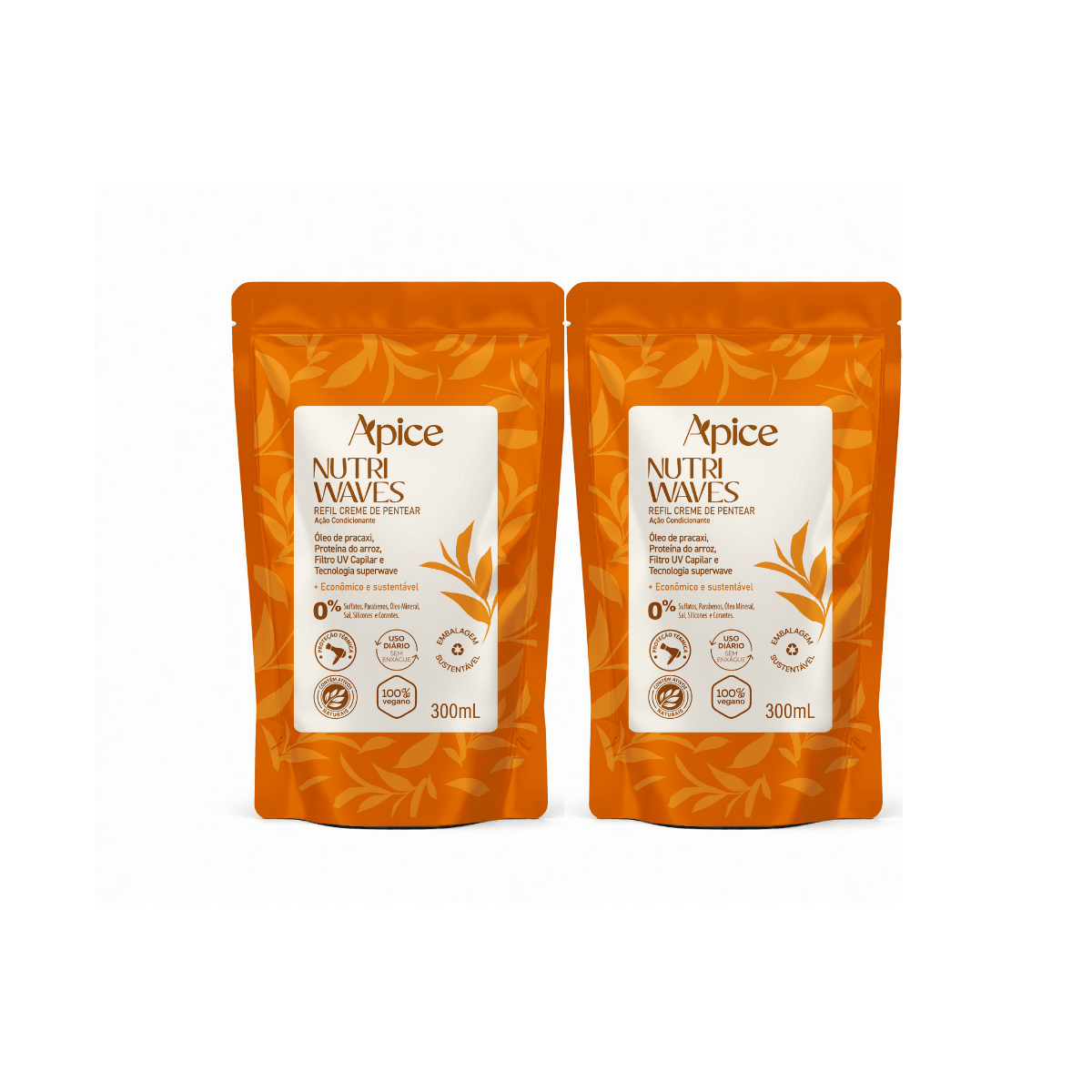 Kit Refil Nutri Waves 2 Itens - Produtos para pentear o cabelo 