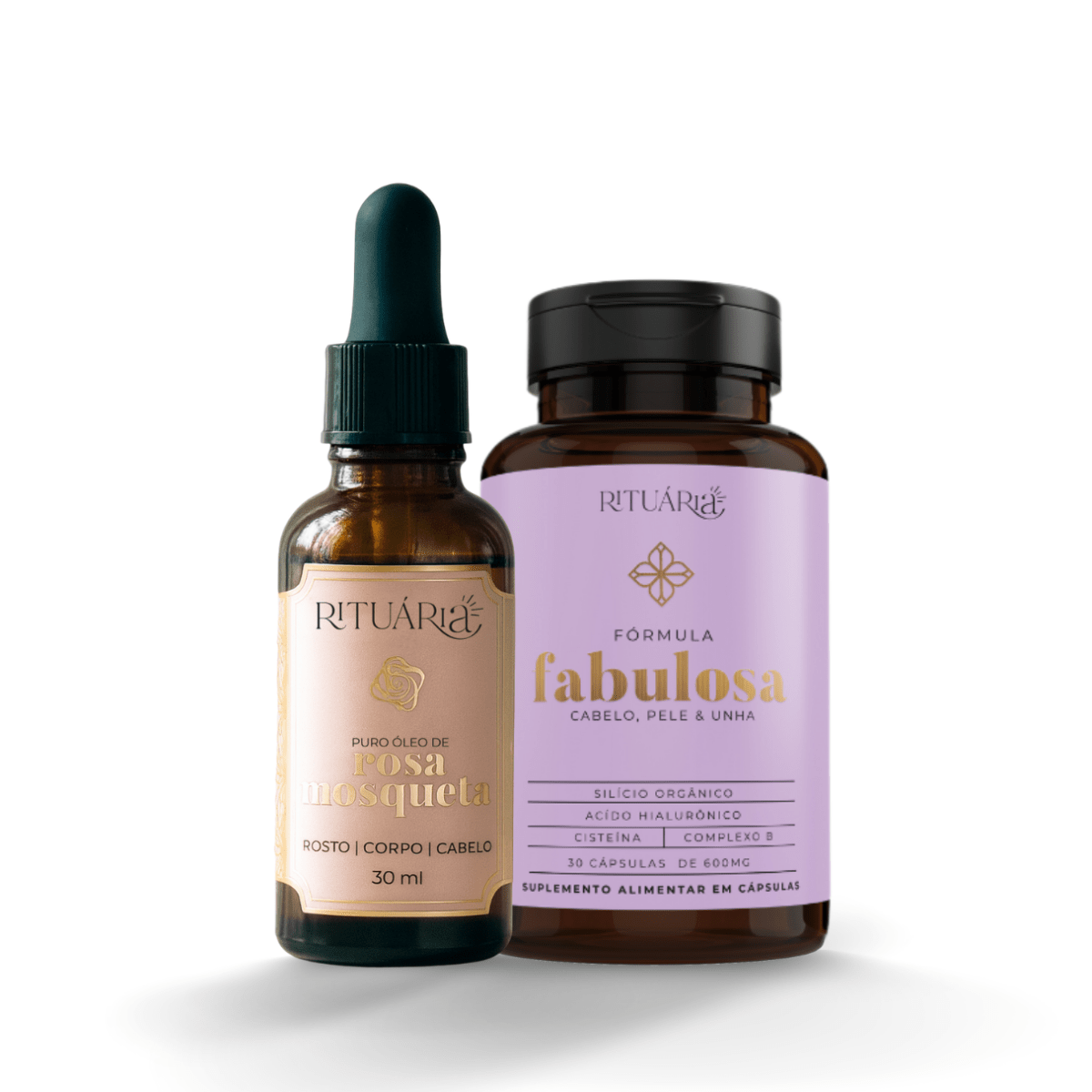 Kit Ritual da Pele e Cabelo - Fórmula Fabulosa + Rosa Mosqueta