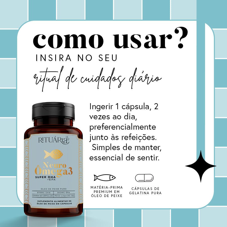 Kit Ritual para Clareza Mental – Neuro Ômega + 4Mag