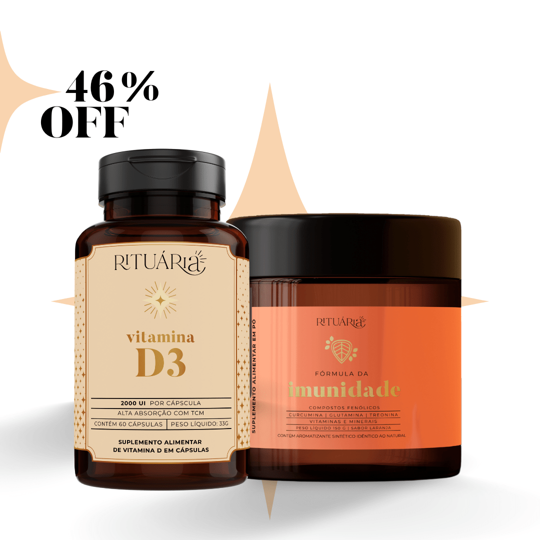 Kit Ritual para Imunidade Reforçada – Vitamina D3 + Fórmula da Imunidade - Vitaminas e suplementos KRT99001
