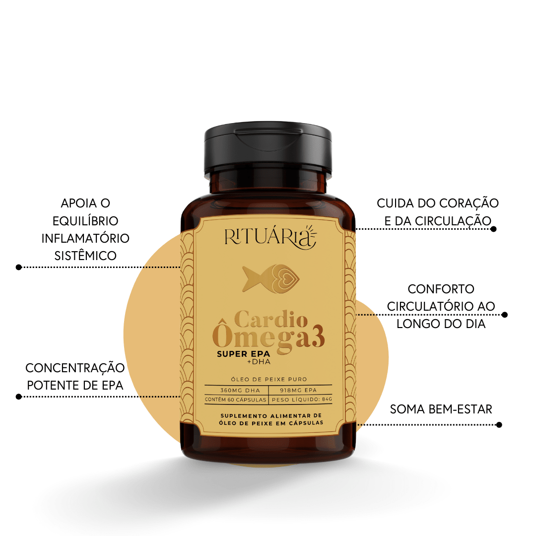 Kit Ritual para Lipedema/Circulação – Cardio Ômega 3 + Antioxi Nutri (30 Cápsulas)