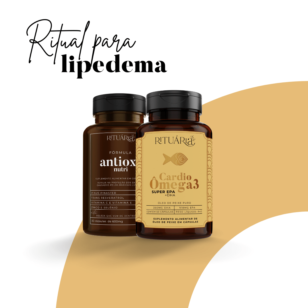 Kit Ritual para Lipedema/Circulação – Cardio Ômega 3 + Antioxi Nutri (30 Cápsulas)