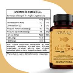 Kit Ritual para Lipedema/Circulação – Cardio Ômega 3 + Antioxi Nutri (30 Cápsulas)