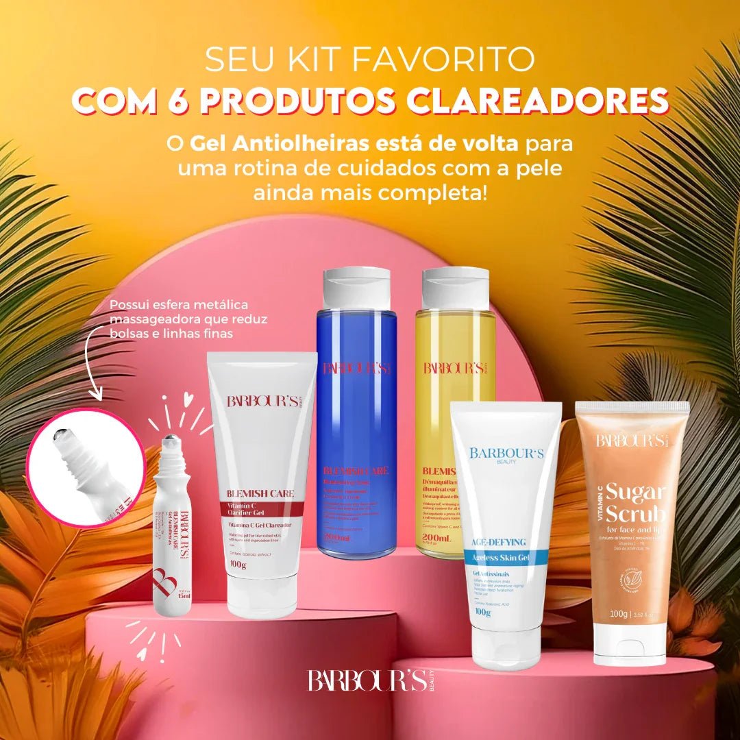 Kit Rotina Clareadora Intensiva (6 Produtos - Tratamento Rende 3 Meses)