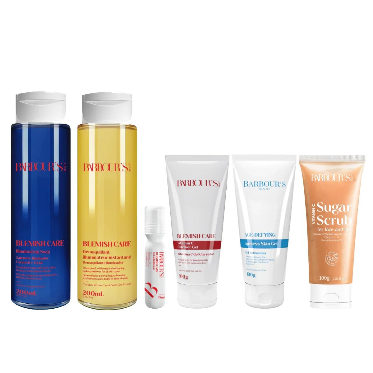 Kit Rotina Clareadora Intensiva (6 Produtos - Tratamento Rende 3 Meses) - Cuidado da pele 20010