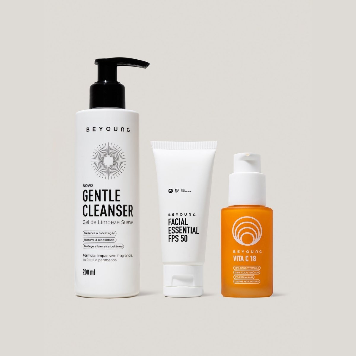 Kit Rotina Completa Vitamina C + Esqualano - Cuidado da pele