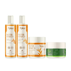 Kit Onduladas Reconstruída - Shampoo, Condicionador, Máscara e Creme de Pentear (4 ITENS)