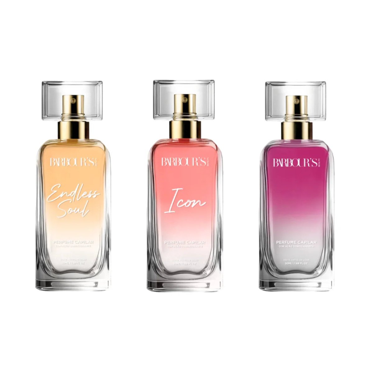Kit Trilogia Capilar Versátil (3 Perfumes Capilares) - Icon, Endless Soul e My Journey