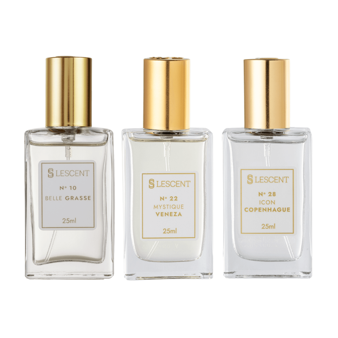 Kit Trilogia N10 + N22 + N28 | 25ml - Perfumes e Colónias KLC99093