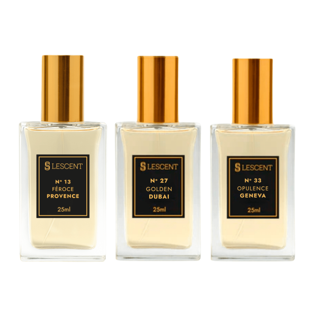 Kit Trilogia N13 + N27 + N33 | 25ml - Perfumes e Colónias KLC99088
