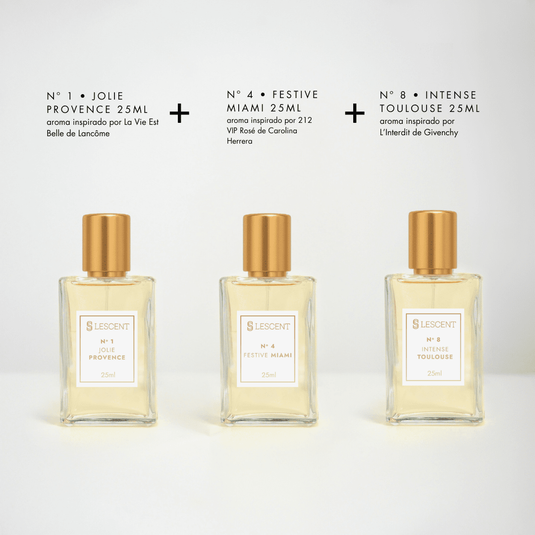 Kit Trilogia Versátil N1 + N4 + N8 | 25ml - Perfumes e Colónias 50041