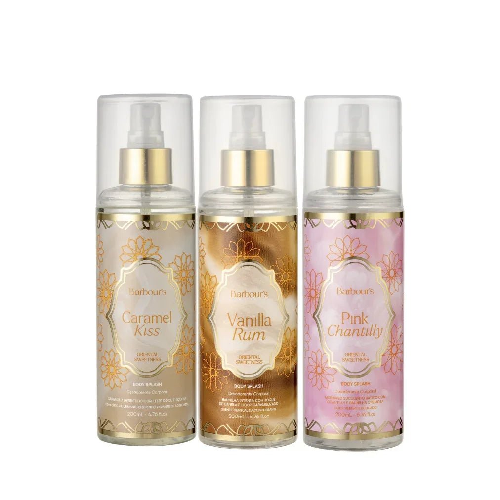 Kit Trio Árabes - Caramel Kiss, Vanilla Rum e Pink Chantilly - Perfumes e Colónias KBB99116