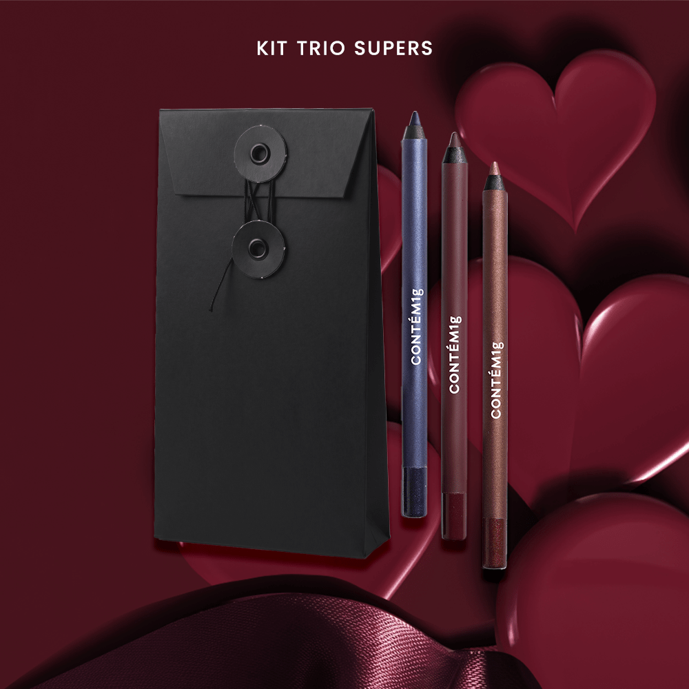 Kit Trio de Lápis Supers Namorados