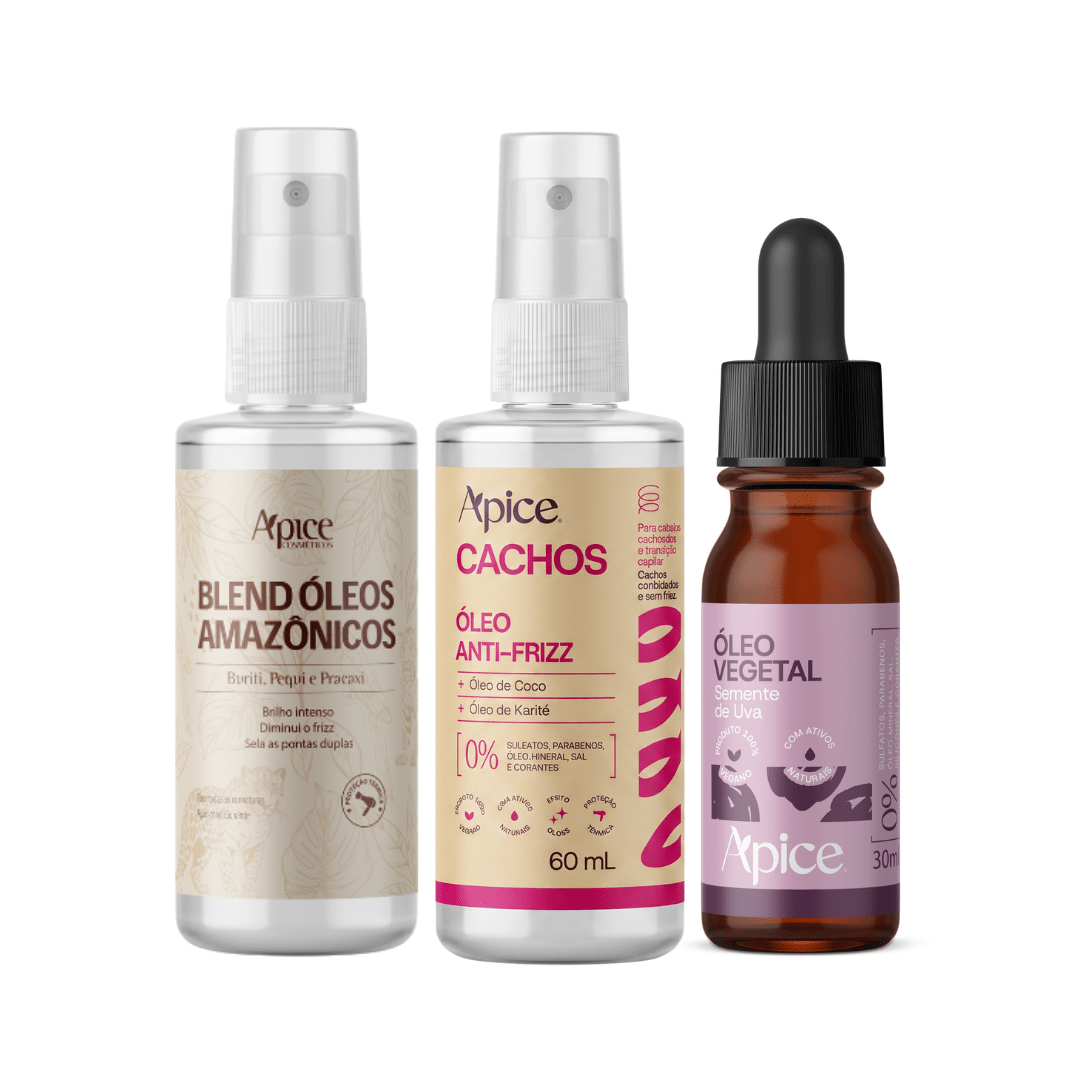 Kit Trio Óleos - Blend, Cachos e Uva