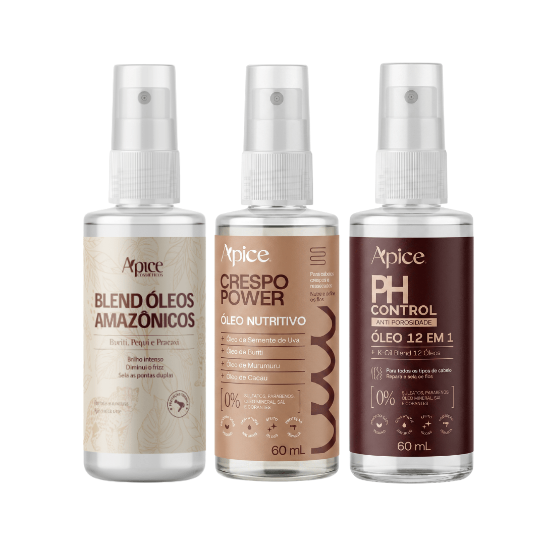 Kit Trio Óleos - Blend, Crespo Power e PH Control