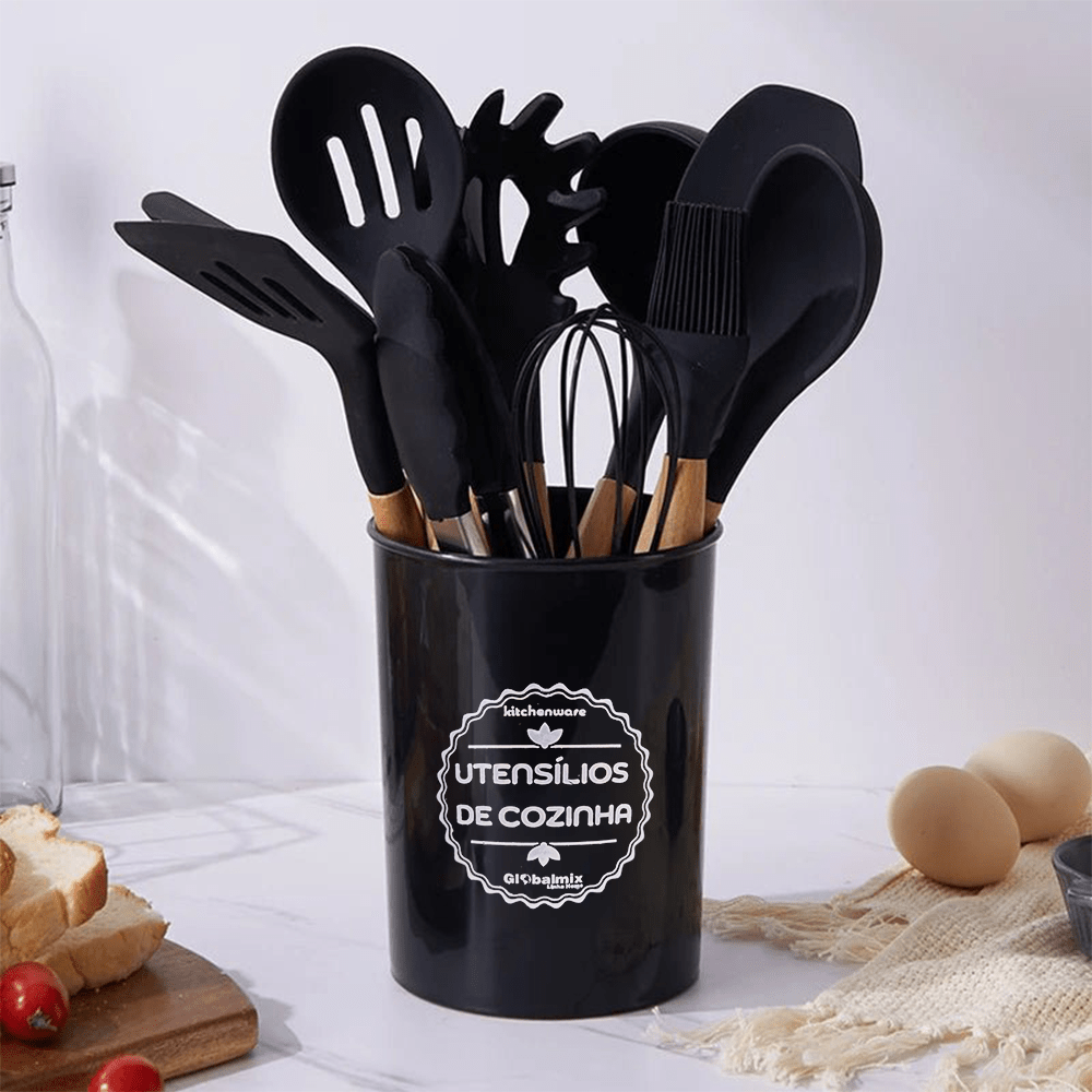 Kit Utensílios de Cozinha 12 Peças