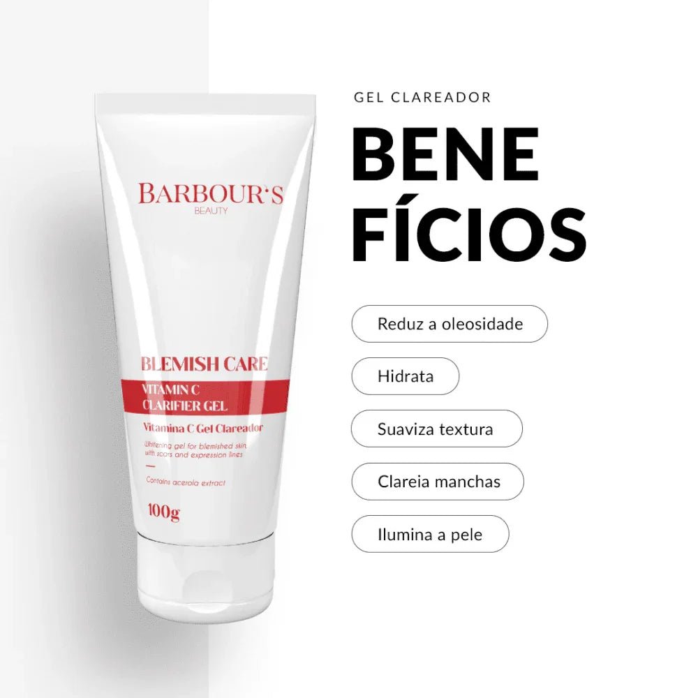 Kit Vitamina C Gel Clareador e Esfoliante Facial Vitamina C