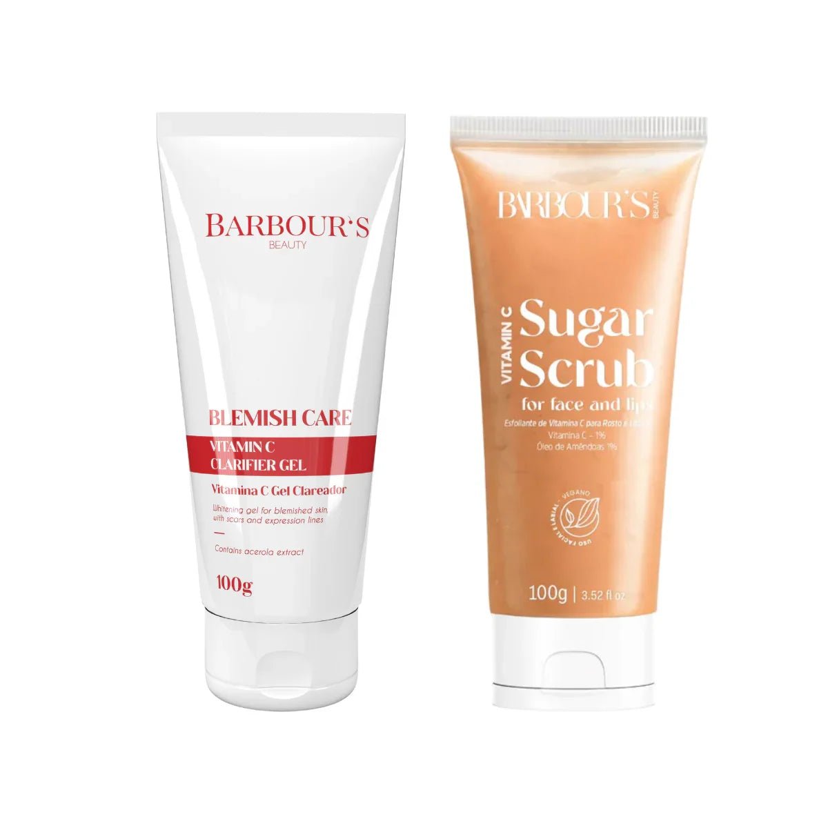 Kit Vitamina C Gel Clareador e Esfoliante Facial Vitamina C - Cuidado da pele 20119