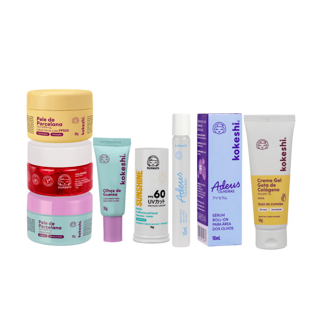 Linha Skincare Detalhada Kokeshi - Cuidado da pele 
