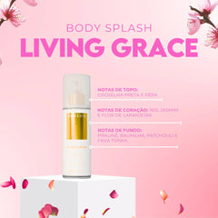 Kit 6 Body Splash Desodorante Colônia 200ml - My Sweet Delight, Very Sexy, Living Grace, Roses, Kiss In Paradise e Fine Touch