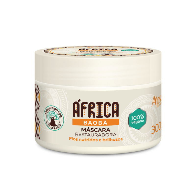 Máscara África Baobá Restauradora 300g - Tratamento Condicionante - Produtos para pentear o cabelo 20492