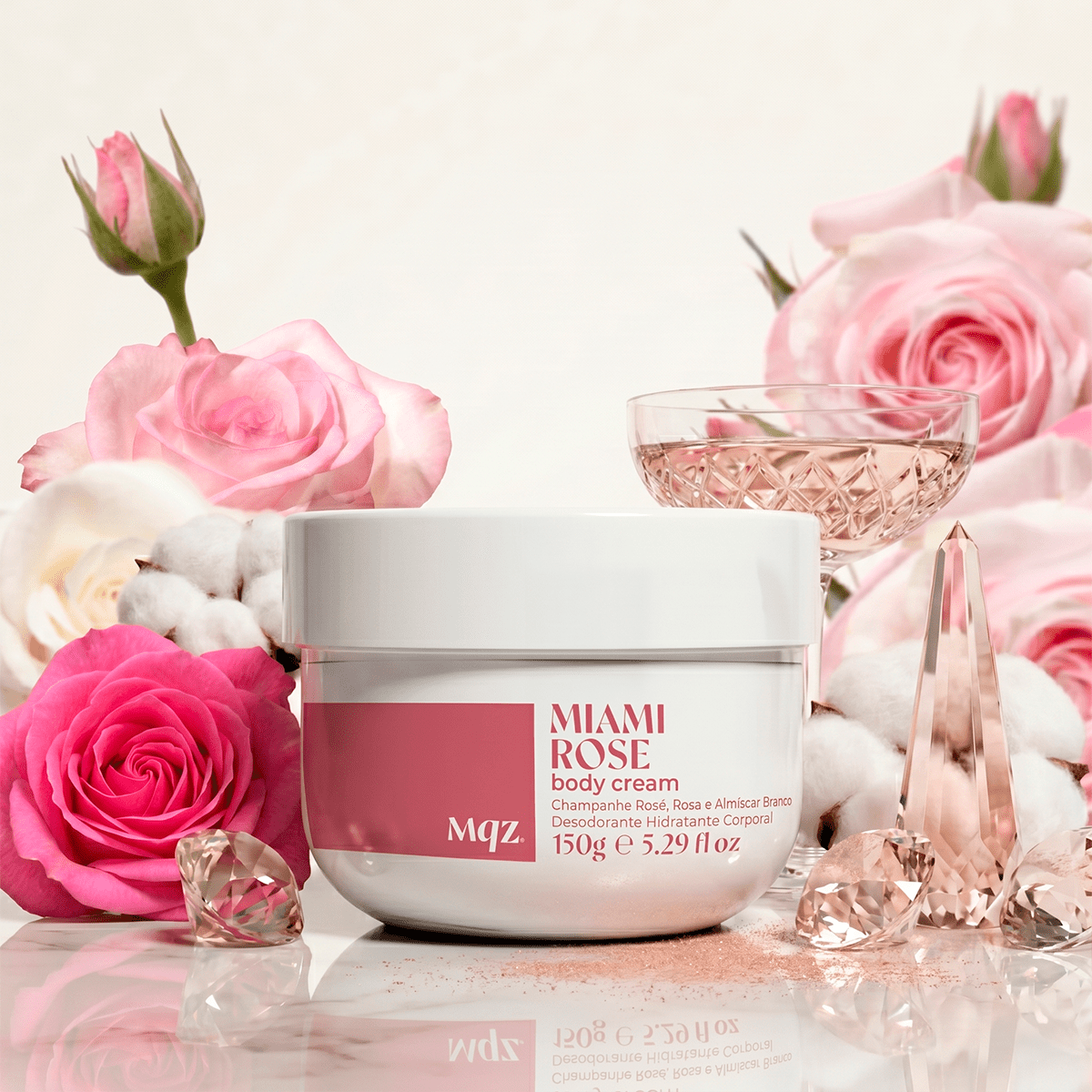 Miami Rose - Body Cream Desodorante Hidratante 150g