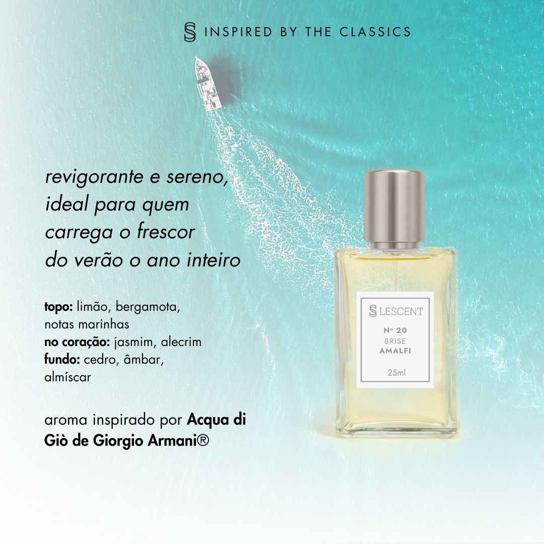 N20 • Brise Amalfi • Masculino (Acqua di Giò - Giorgio Armani) - 100ml