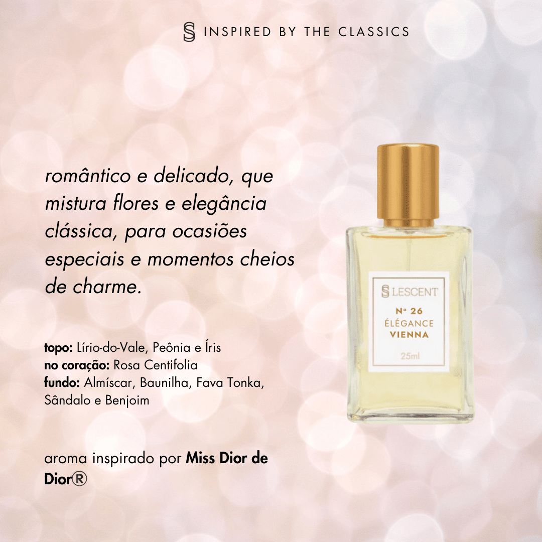 N26 •  Élegance Vienna - 25ml • Feminino (Miss Dior - Dior)