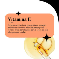 Óleo de Semente de Abóbora (prensado a Frio) Com Vitaminas D3 e E - 30 ml