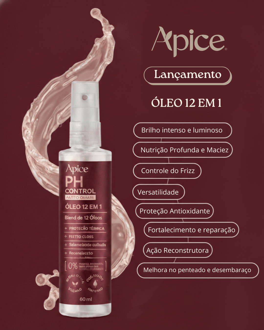 Óleo Antiporosidade PH Control 60ml