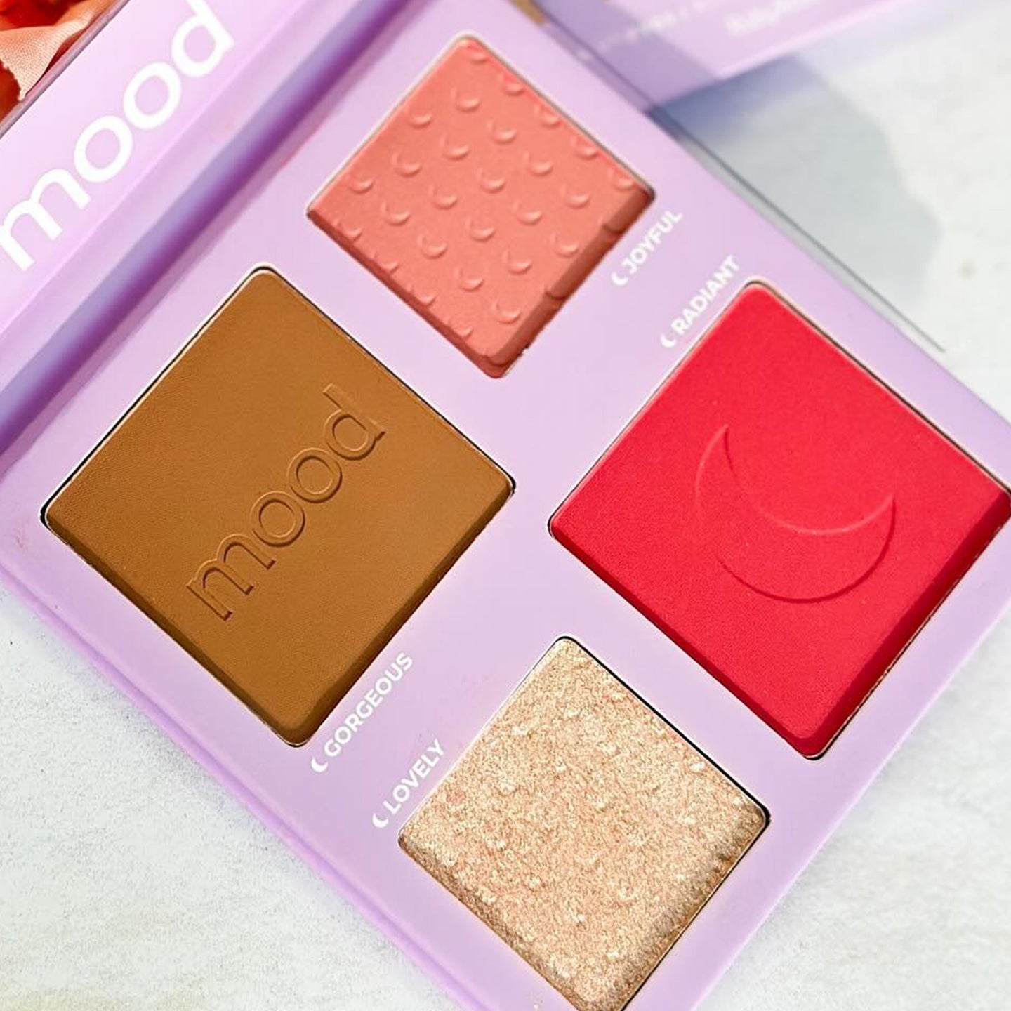 Paleta de Blush, Contorno e Iluminador - Mood Ruby Rose