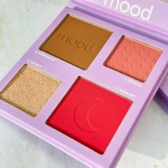 Paleta de Blush, Contorno e Iluminador - Mood Ruby Rose