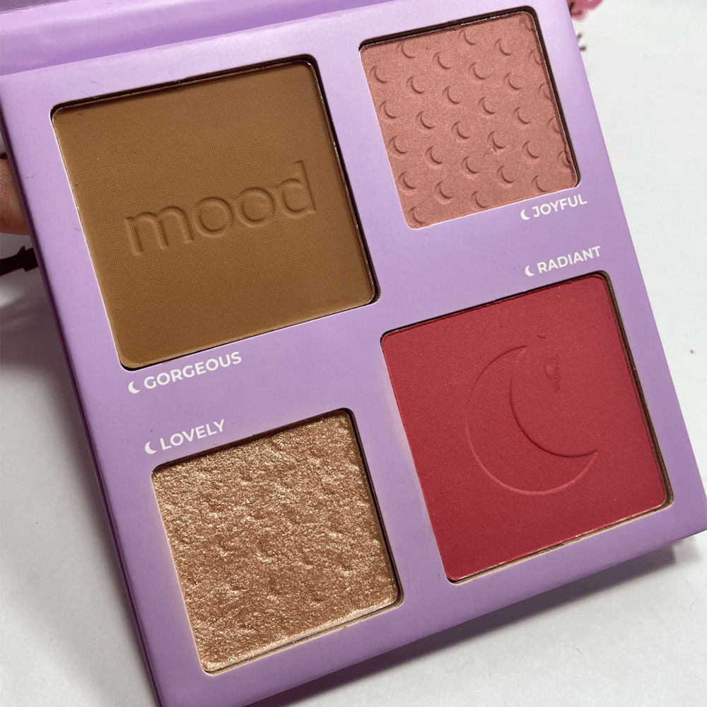 Paleta de Blush, Contorno e Iluminador - Mood Ruby Rose