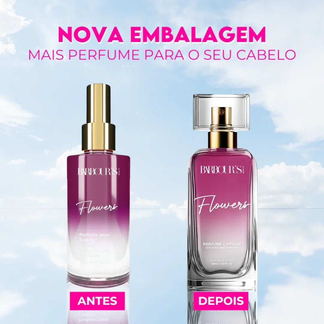 Perfume para Cabelo / Finalizador Termoativo Flowers