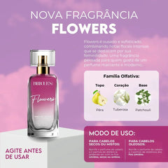 Perfume para Cabelo / Finalizador Termoativo Flowers