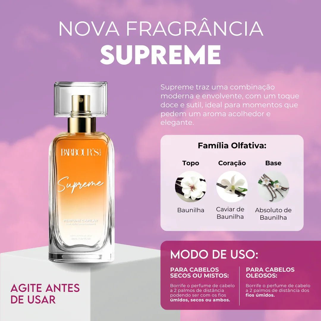 Perfume para Cabelo Supreme / Finalizador Termoativo
