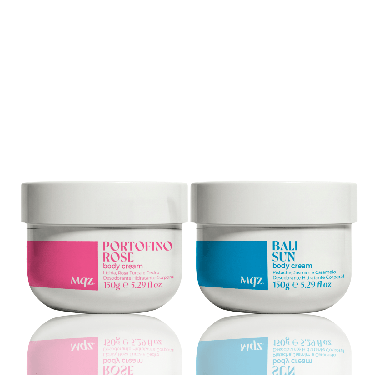 Portofino Rose e Bali Sun - Kit 2 Body Cream Desodorante Hidratante 150g - Banho e Corpo 20088