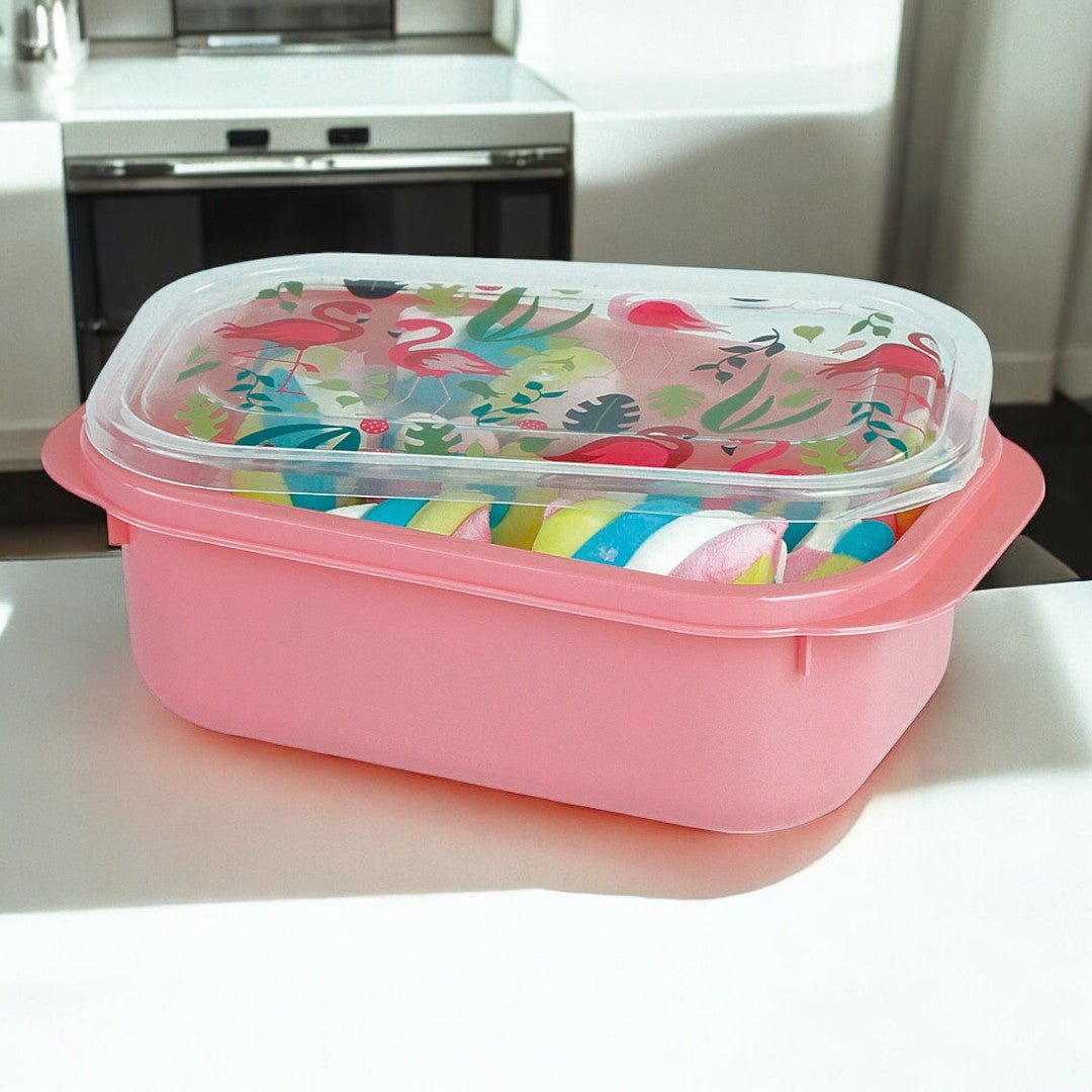 Pote Retangular Flamingo - 2,9L