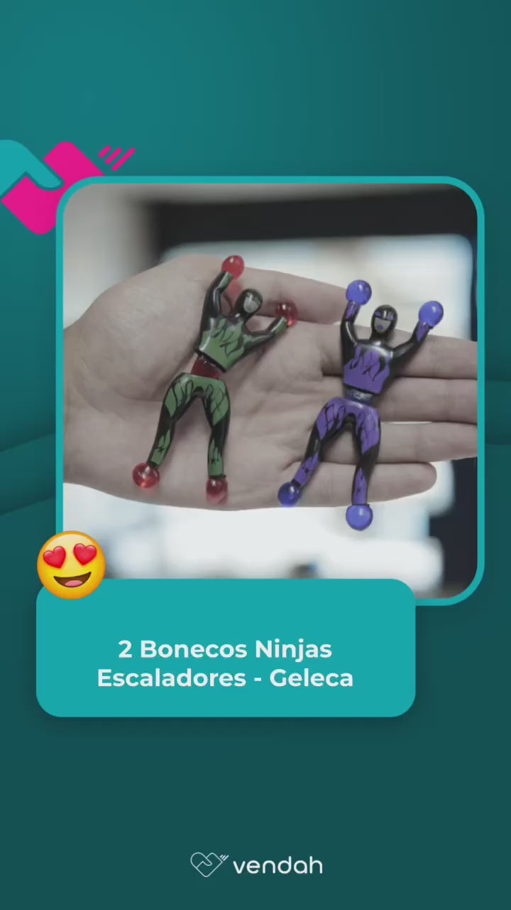 2 Bonecos Ninjas Escaladores - Geleca