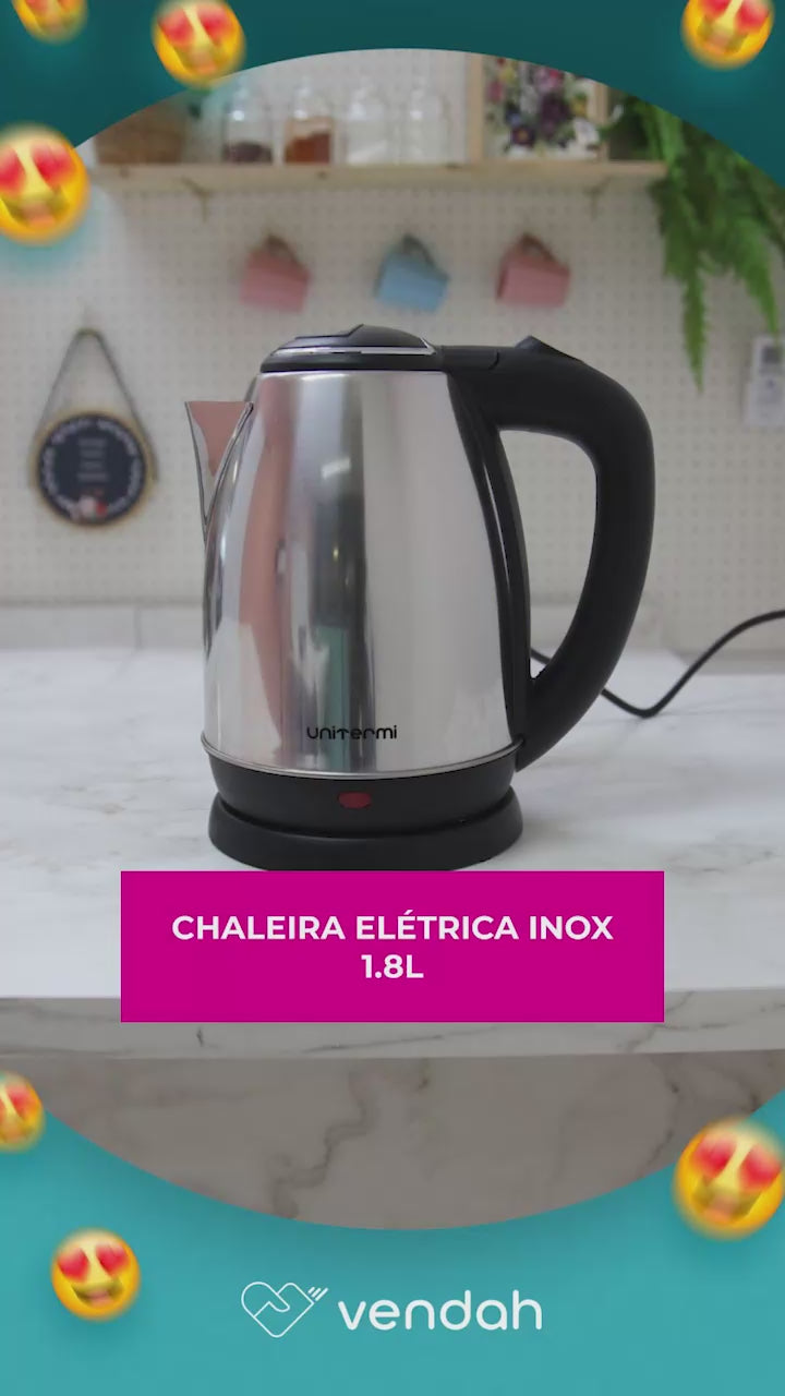 2x Chaleira Elétrica Inox 127V - 1.8 L