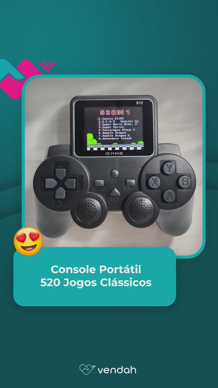 Console Portátil - 520 Jogos Clássicos