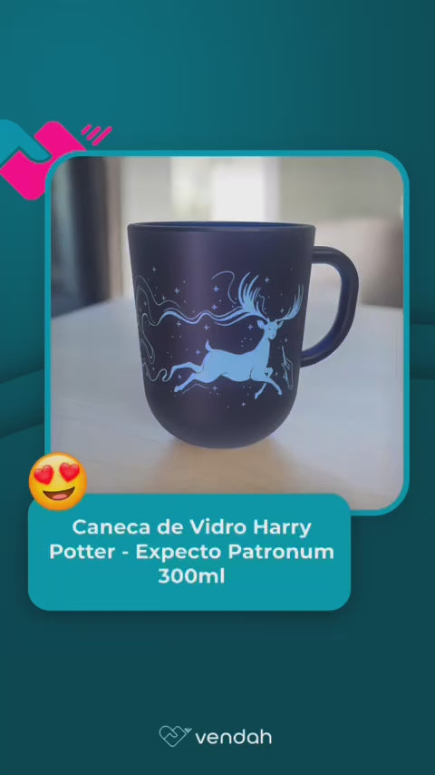 Caneca de Vidro Harry Potter - Expecto Patronum 300ml