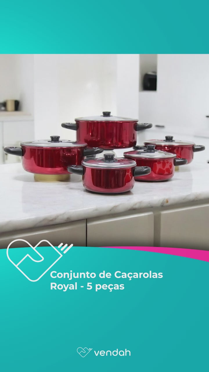 Conjunto de Caçarolas Royal - 5 peças