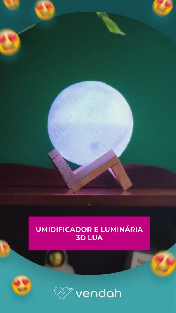Luminária e Umidificador Lua