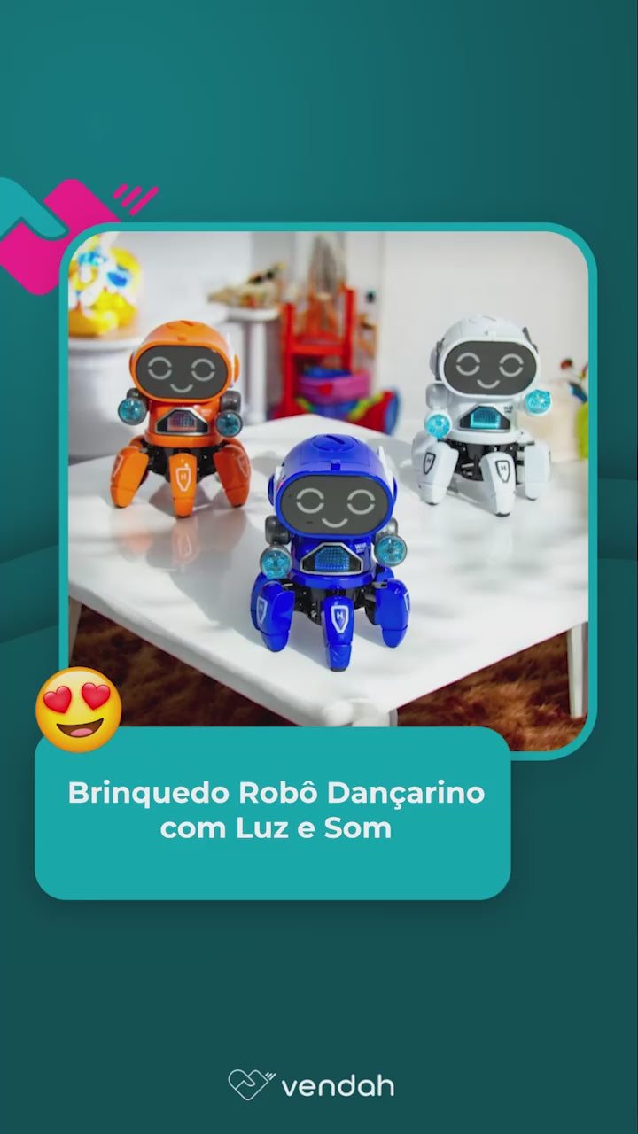 Brinquedo Robô Dançarino com Luz e Som