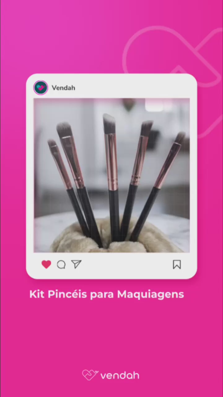 Kit Pincéis para Maquiagens