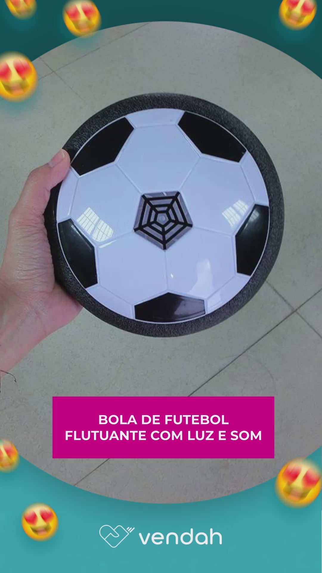 Bola Flutuante com Luz e Som