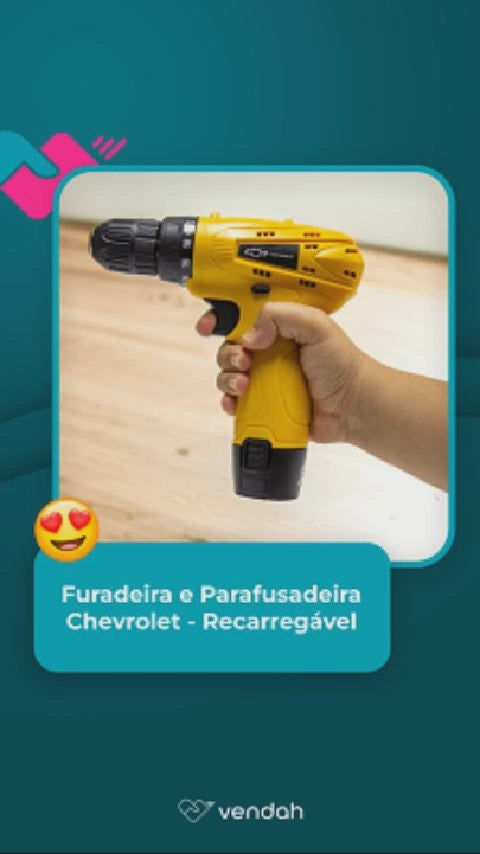 Furadeira e Parafusadeira Chevrolet - Recarregável