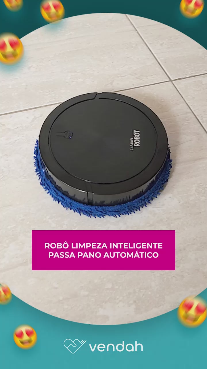 Robô Limpeza Inteligente - Passa Pano Automático